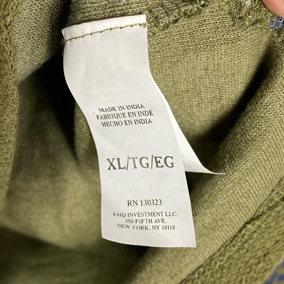 Lucky Brand Green Textured Hoodie Boys Size XL Pullover - Picture 4 of 9